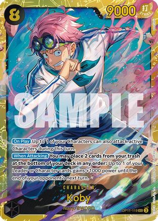 Koby (119) (OP11-119) - A Fist of Divine Speed Foil