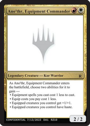 Ano'thr, Equipment Commander (-) - Un-Known Event Playtest Cards