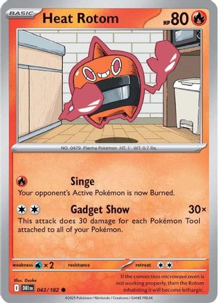 Heat Rotom 043  SV10 Destined Rivals - Common
