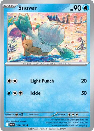 Snover 059  - Reverse Holofoil SV10 Destined Rivals - Common