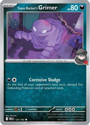 Team Rocket's Grimer 123  SV10 Destined Rivals - Common