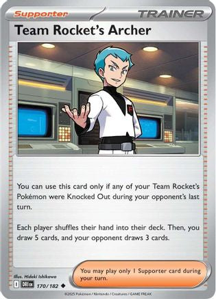 Team Rocket's Archer 170/182  SV10 Destined Rivals - Uncommon
