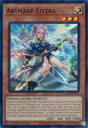 Artmage Litera (DUAD-EN011) - Duelist's Advance 1st Edition