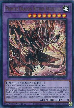 Primite Dragon Nether Berzelius (DUAD-EN035) - Duelist's Advance 1st Edition