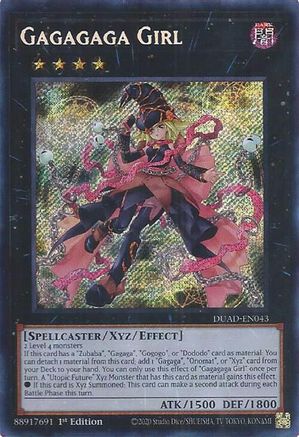 Gagagaga Girl (DUAD-EN043) - Duelist's Advance 1st Edition
