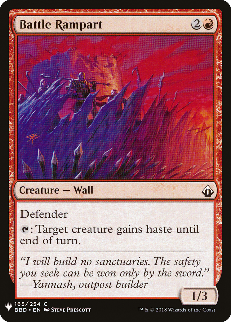 Battle Rampart (LIST-165) - The List
