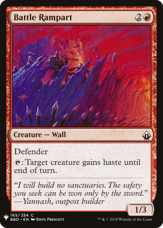 Battle Rampart (LIST-165) - The List