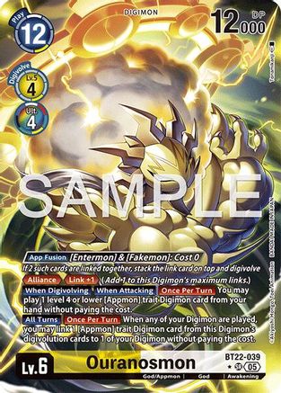 Ouranosmon (Alternate Art) (BT22-039) - Cyber Eden Foil