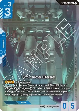 Corsica Base (C+) (ST02-016) - Starter Deck 02 Wings of Advance Holofoil