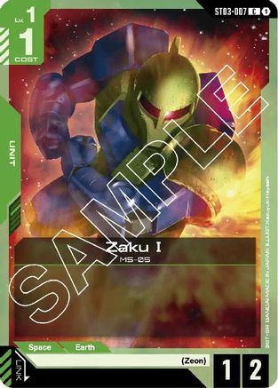 Zaku I (ST03-007) - Starter Deck 03 Zeons Rush