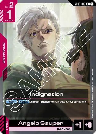 Indignation (ST03-012) - Starter Deck 03 Zeons Rush