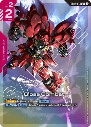 Close Combat (C+) (ST03-013) - Starter Deck 03 Zeons Rush Holofoil