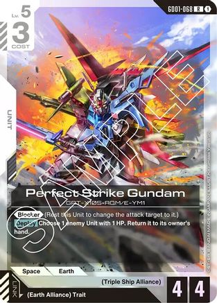 Perfect Strike Gundam (GD01-068) - Newtype Rising Holofoil