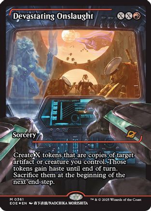 Devastating Onslaught (0361) (Showcase) (EOE-361) - Edge of Eternities Foil