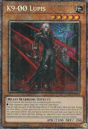 K9-00 Lupis (Starlight Rare) (JUSH-EN034) - Justice Hunters 1st Edition