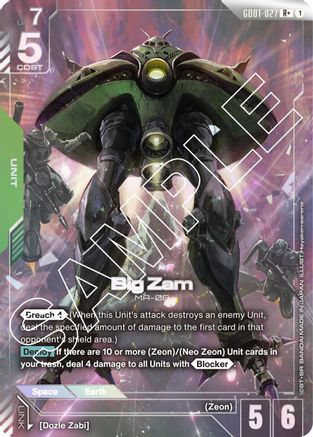 Big Zam (R+) (GD01-027) - Newtype Rising Holofoil
