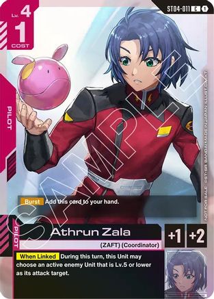 Athrun Zala (Store Tournament Participant Pack 01) (ST04-011) - Gundam Promotional Cards Holofoil
