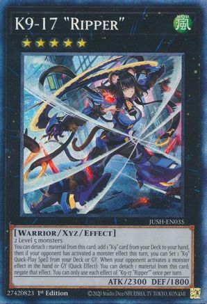 K9-17 "Ripper" (CR) (JUSH-EN035) - Justice Hunters 1st Edition