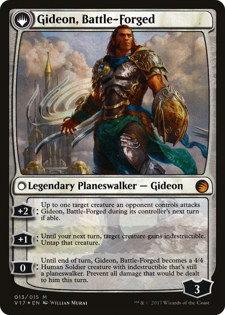 Kytheon, Hero of Akros // Gideon, Battle-Forged (V17-013) - From the Vault: Transform: (originpwdfc) Foil