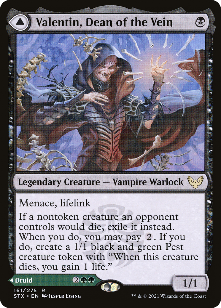 Valentin, Dean of the Vein // Lisette, Dean of the Root (STX-161) - Strixhaven: School of Mages