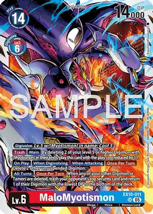 MaloMyotismon (EX10-011) - Sinister Order Foil