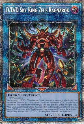 D/D/D Sky King Zeus Ragnarok (Starlight Rare) (DOOD-EN049) - Doom of Dimensions 1st Edition