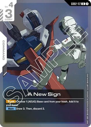 A New Sign (GD02-117) - Dual Impact Holofoil