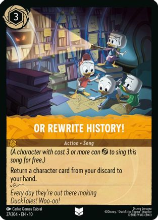 Or Rewrite History! (27/204) - Whispers in the Well