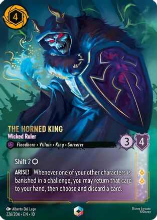 The Horned King - Wicked Ruler (Enchanted) (226/204) - Whispers in the Well Holofoil