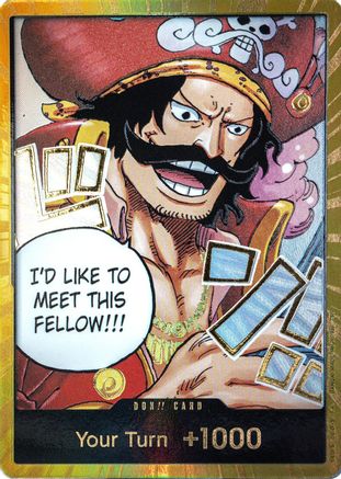 DON!! Card (Gol.D.Roger) (Gold) - Carrying On His Will Foil