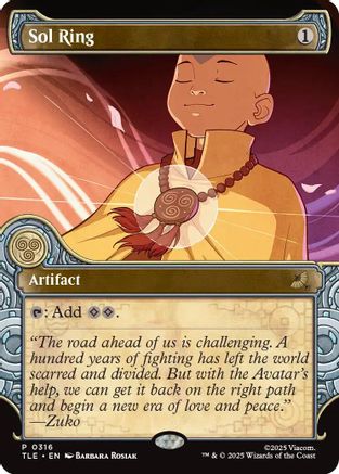 Sol Ring (Showcase) (TLE-316) - Avatar: The Last Airbender: Eternal-Legal