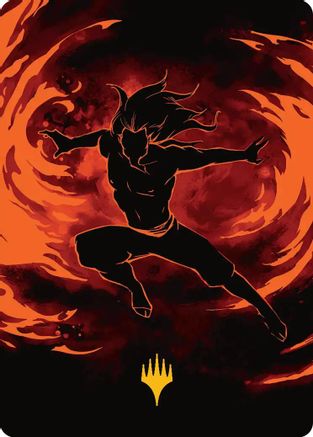 Ozai, the Phoenix King Art Card (Gold-Stamped Planeswalker Symbol) (ASTLA-039) - Art Series: Avatar: The Last Airbender