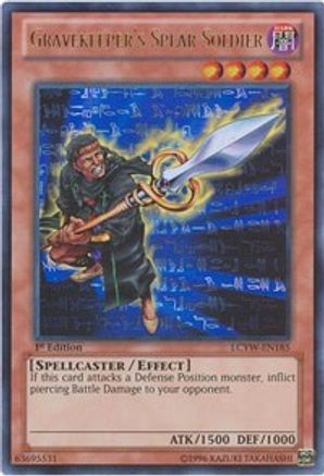 Gravekeeper's Spear Soldier (LCYW-EN185) - Legendary Collection 3: Yugi's World 1st Edition