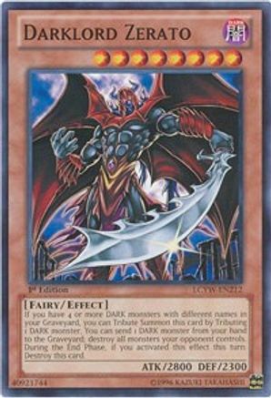 Darklord Zerato (LCYW-EN212) - Legendary Collection 3: Yugi's World 1st Edition