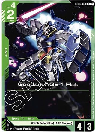Gundam AGE-1 Flat (GD03-031) - Steel Requiem