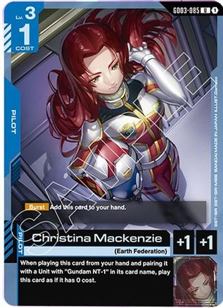 Christina Mackenzie (GD03-085) - Steel Requiem