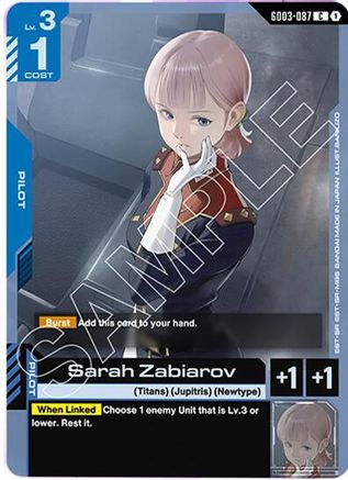 Sarah Zabiarov (GD03-087) - Steel Requiem