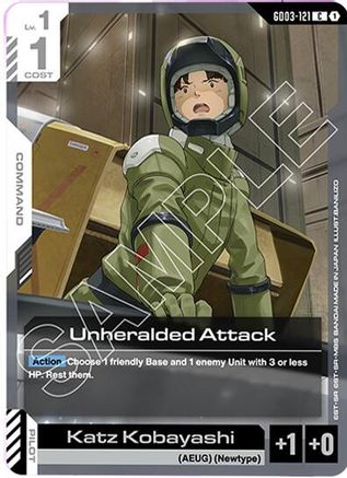 Unheralded Attack (GD03-121) - Steel Requiem