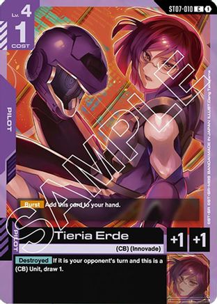 Tieria Erde (ST07-010) - Starter Deck 07 Celestial Drive