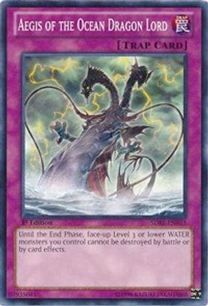 Aegis of the Ocean Dragon Lord (SDRE-EN033) - Structure Deck: Realm of the Sea Emperor 1st Edition