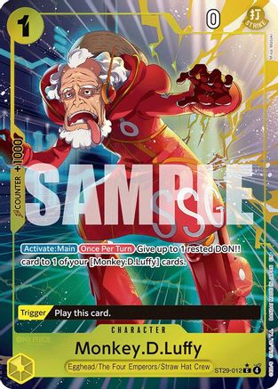 Monkey.D.Luffy (012) (Full Art) (ST29-012) - Starter Deck 29: Egghead Foil