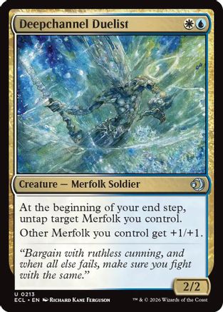 Deepchannel Duelist (ECL-213) - Lorwyn Eclipsed Foil