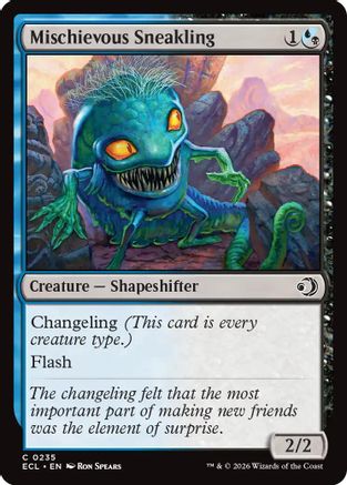 Mischievous Sneakling (ECL-235) - Lorwyn Eclipsed
