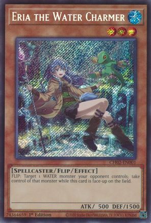 Eria the Water Charmer (CH02-EN001) (Secret Rare) - THE CHRONICLES DECK: Spirit Charmers (All-Foil Edition) 1st Edition