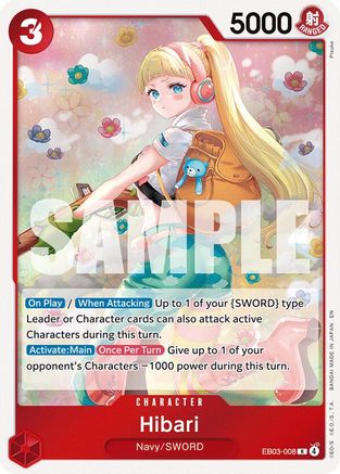 Hibari (EB03-008) - Extra Booster: One Piece Heroines Edition Foil