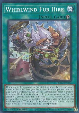 Whirlwind Fur Hire (BPRO-EN062) - Burst Protocol 1st Edition