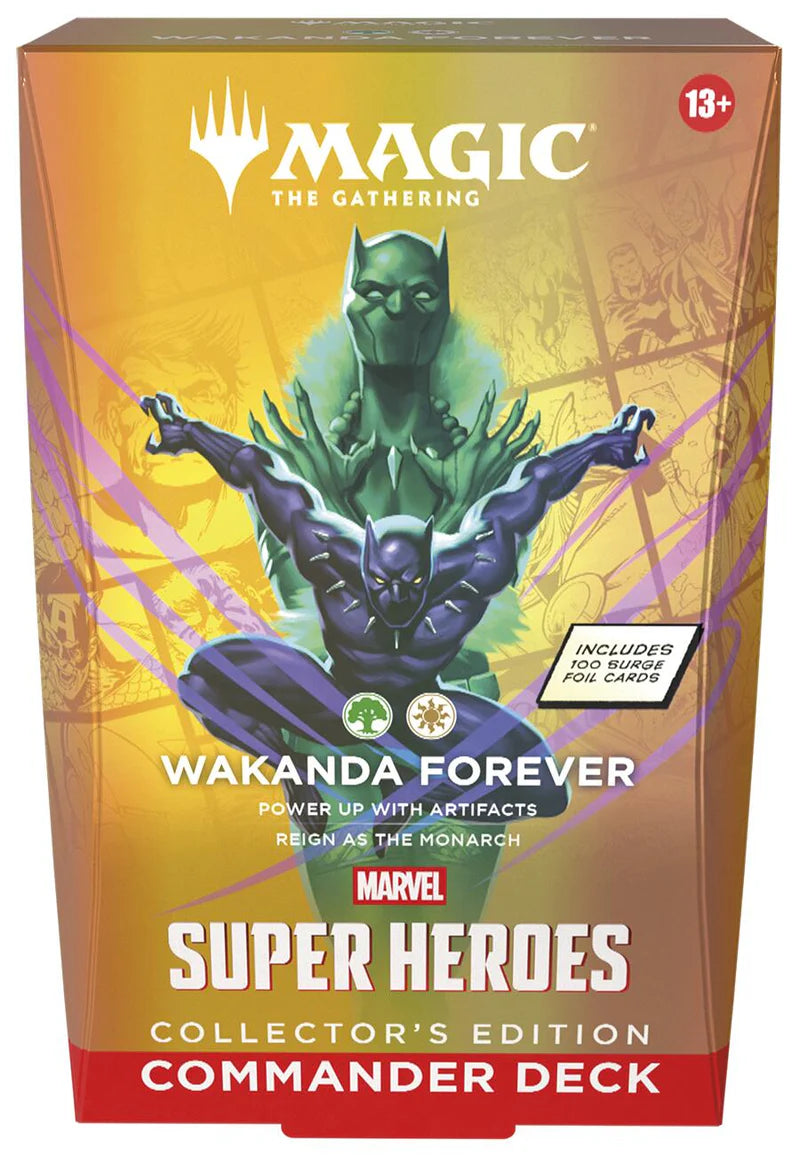 MTG MARVEL SUPER HEROES COMMANDER DECK - WAKANDA FOREVER - COLLECTORS EDITION