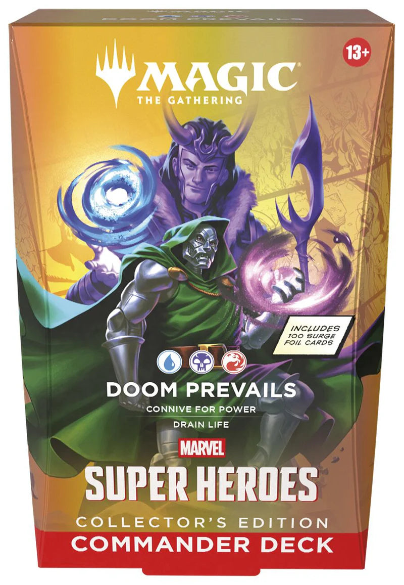 MTG MARVEL SUPER HEROES COMMANDER DECK - DOOM PREVAILS - COLLECTORS EDITION