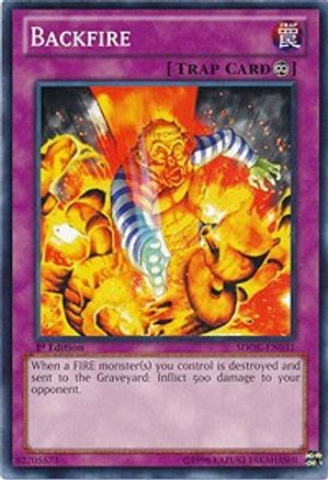 Backfire (SDOK-EN031) - Structure Deck: Onslaught of the Fire Kings 1st Edition
