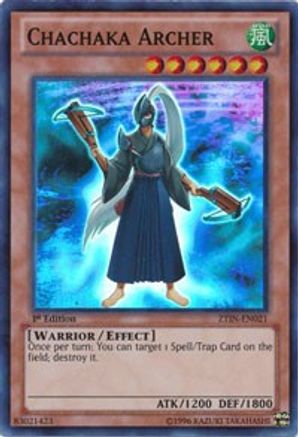Chachaka Archer (ZTIN-EN021) - 2013 Zexal Collection Tin 1st Edition